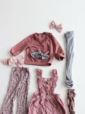 Mostly Nicole Miller 12 month girl bundle dusty pink